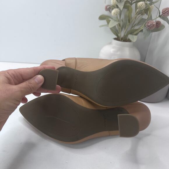 Vionic Adalena Leather Slingback Dress Pump Camel Suede Women's US 11 Tried On - Picture 9 of 10